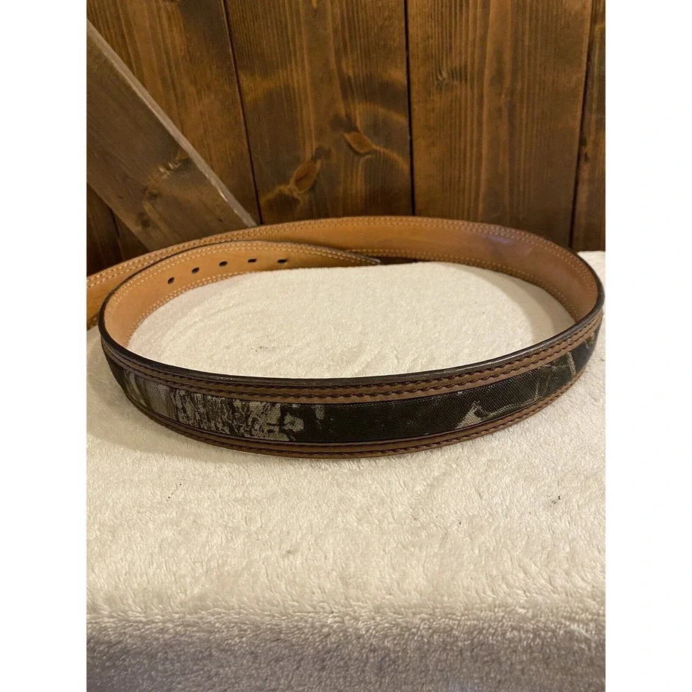 High Quality‎ Camouflage Canvas and Leather Belt Men's size 46